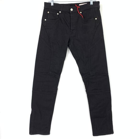 Alexander McQueen Slim Straight Denim Jeans Mens Size 46 US Small Black NEW - Picture 1 of 10